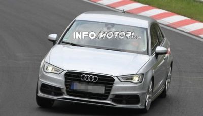 Audi S3: immagini spia senza camuffature della versione sportiva Audi A3