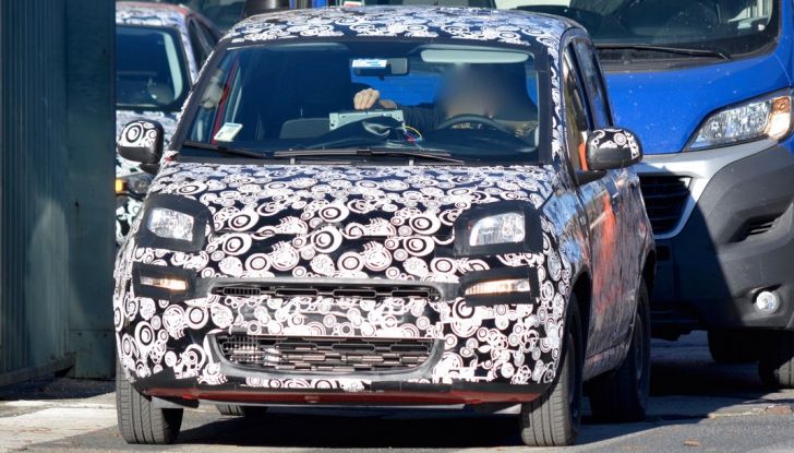 Scoop Fiat Panda facelift, foto spia anteriore.