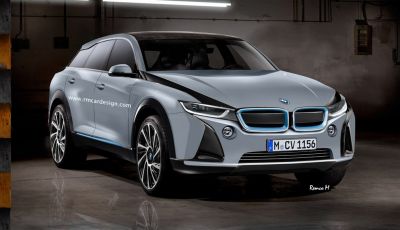 BMW i5 rendering, il SUV elettrico rivale di Tesla Model X