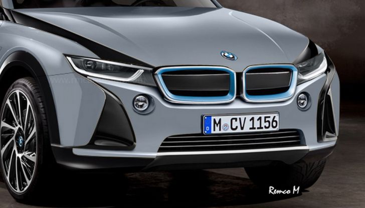 BMW i5 rendering, il SUV elettrico rivale di Tesla Model X - Foto 4 di 4