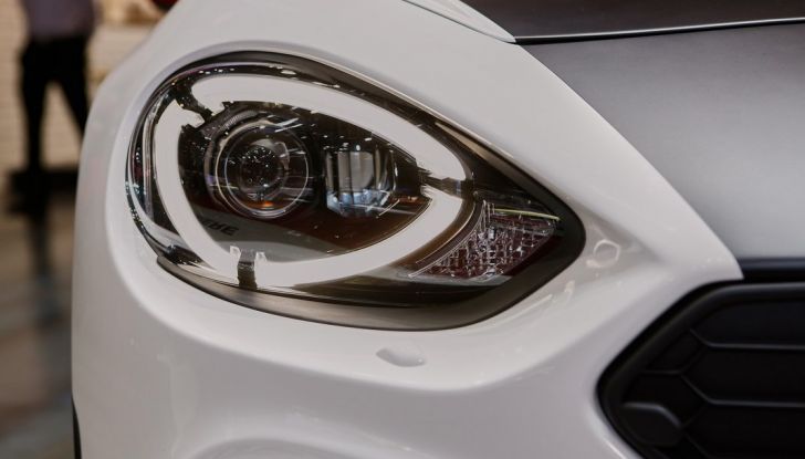 abarth 124 spider dettaglio fanale anteriore