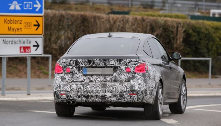 BMW Serie 3 GT, foto spia dei test al Nürburgring - Foto 5 di 16