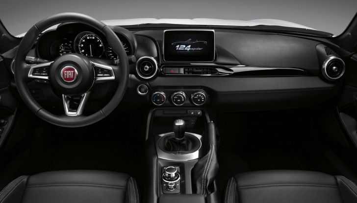 Fiat 124 Spider, interni, postazione di guida