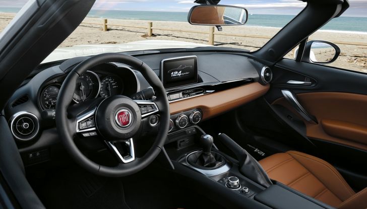 Fiat 124 Spider, interni di lusso.