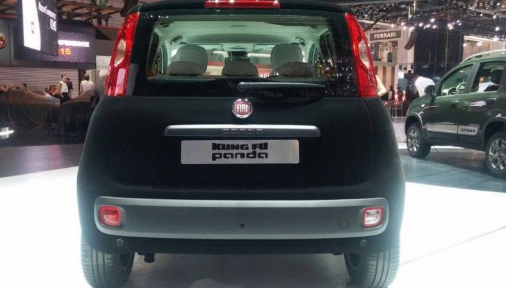 Fiat Kung Fu Panda, presentata al Salone di Ginevra 2016, vista posteriore.