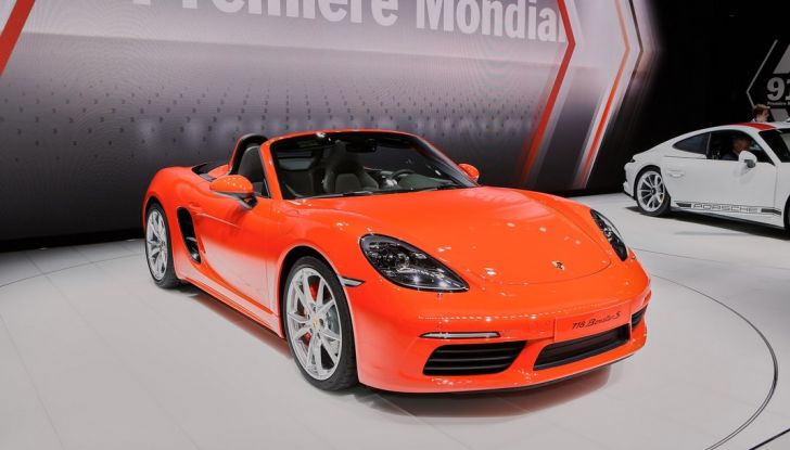 Nuova Porsche 718 Boxter live Ginevra 2016