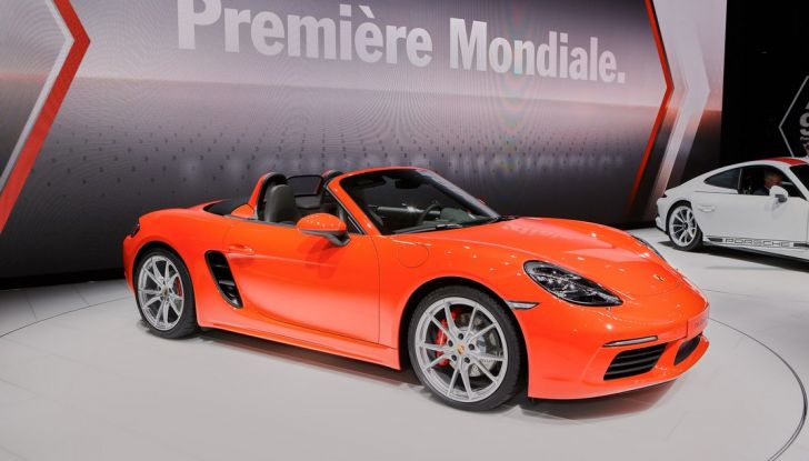 Nuova Porsche 718 Boxter live Ginevra 2016