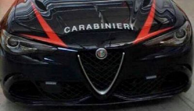 Alfa Romeo Giulia Carabinieri omaggio del Gruppo Fiat Chrysler all’arma