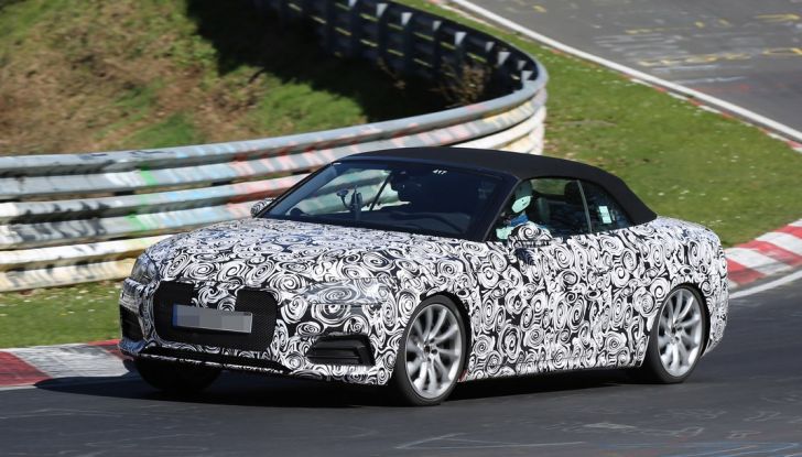 Audi S5 cabrio prime foto spia della scoperta tedesca (15)