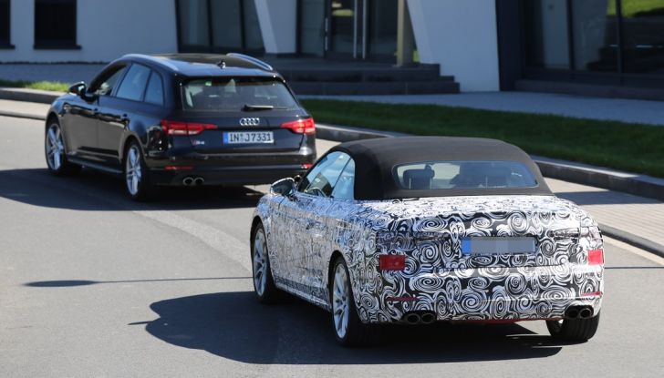 Audi S5 cabrio prime foto spia della scoperta tedesca (8)