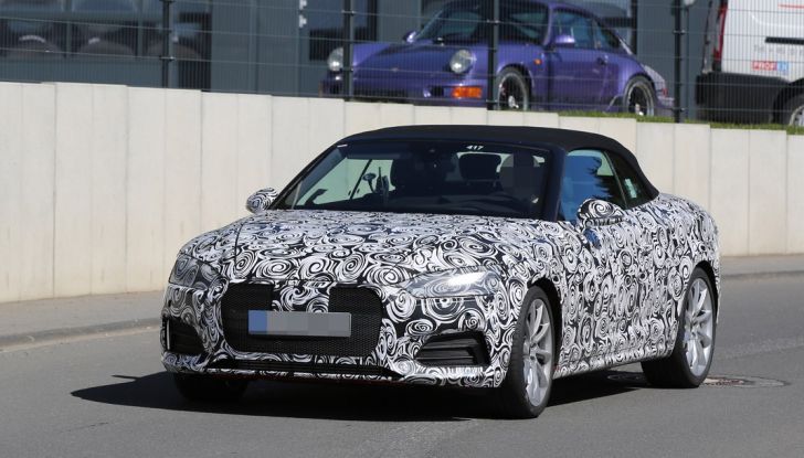 Audi S5 cabrio prime foto spia della scoperta tedesca (9)