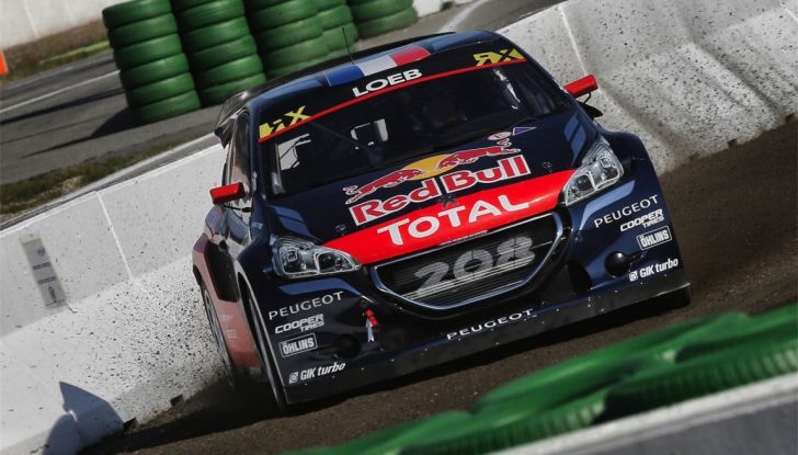 Weekend difficile per la 208 WRX  e Loeb - Foto 2 di 6
