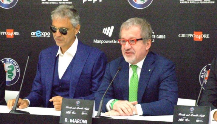 Bocelli e Maroni presentazione