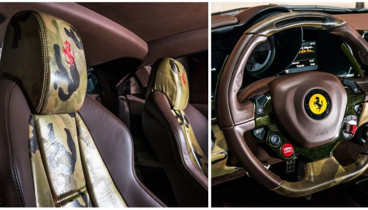 Ferrari 458 Italia camouflage di lapo interno