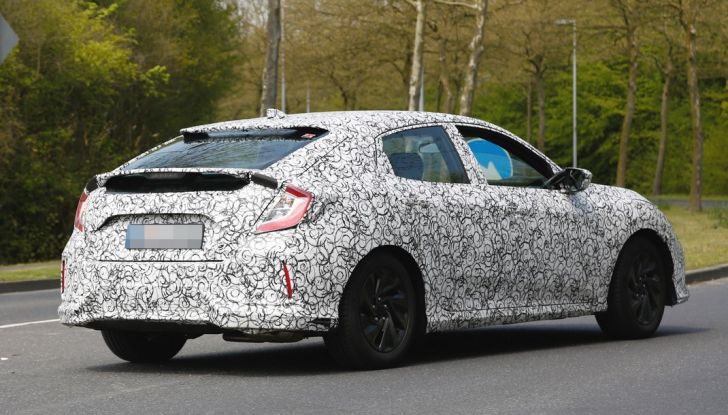Nuova Honda Civic 2017, foto spia.