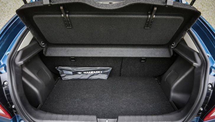 Nuova Suzuki Baleno S bagagliaio