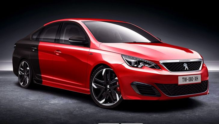 Peugeot 308 berlina, il rendering della versione GTi - Foto 5 di 5