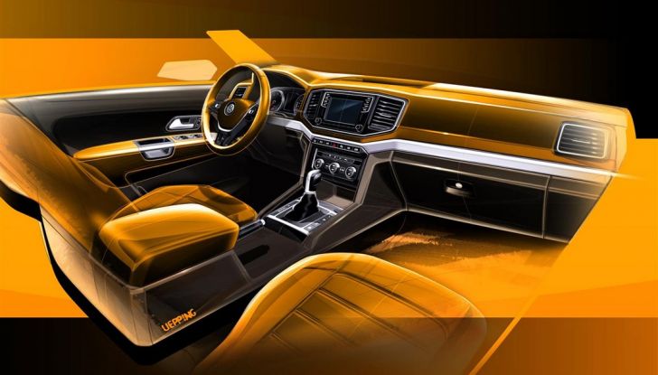 Volkswagen Amarok bozzetto interni