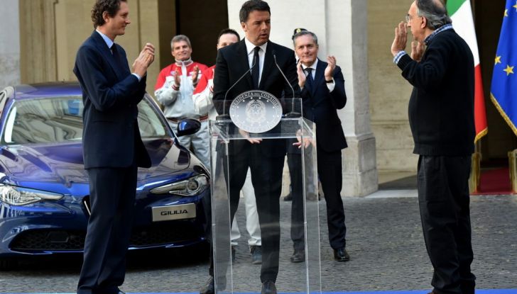 Alfa Romeo Giulia, per Renzi un messaggio di ripartenza dell’Italian Style - Foto 14 di 14