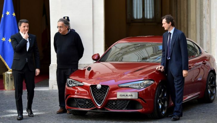 Alfa Romeo Giulia, per Renzi un messaggio di ripartenza dell’Italian Style - Foto 12 di 14