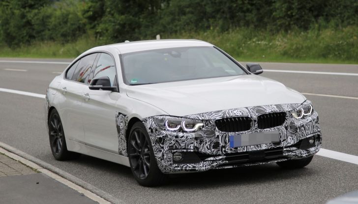 BMW Serie 4 GranCoupe facelift, le prime immagini spia senza camuffature (1)