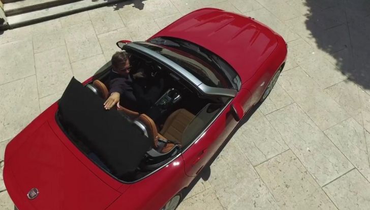 Fiat 124 Spider, dall'alto.