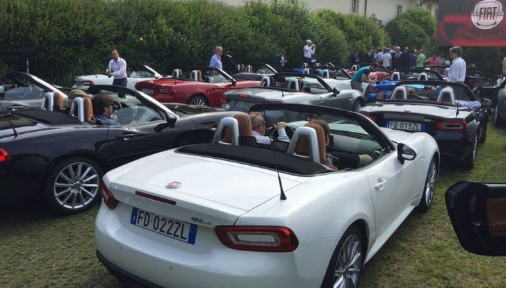 Raduno delle Fiat 124 Spider, vista posteriore.
