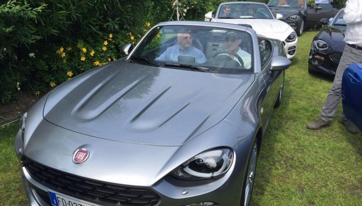 Primo piano Fiat 124 Spider.