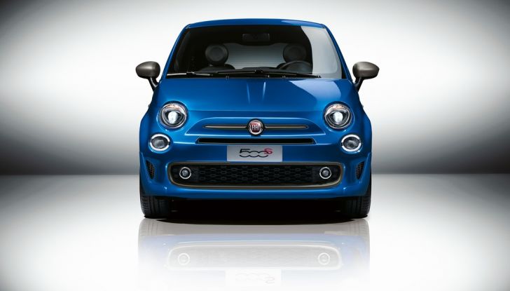 Fiat 500S, vista frontale.
