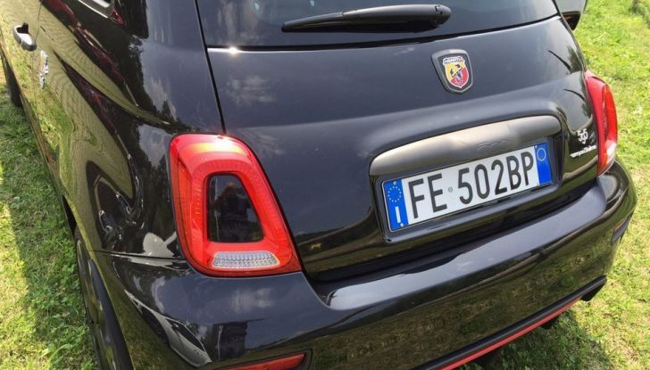 Nuova 595 Abarth posteriore