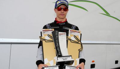 Mattia Drudi segna una tripletta a Misano nella Carrera Cup Italia