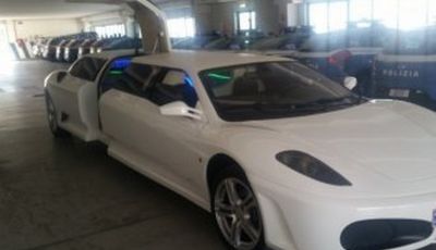 Finta Ferrari limousine sequestrata a Isernia: era una Peugeot camuffata