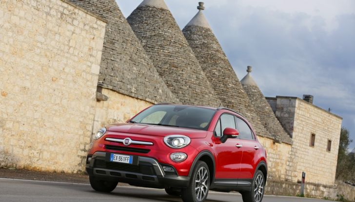 Fiat 500X e i trulli.
