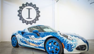 Lapo Elkann a Los Angeles con la one-off Alfa Romeo 4C Hokusai