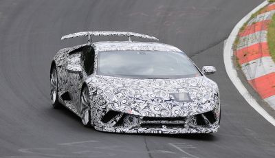 Lamborghini Huracan Superleggera 2017: le foto spia dei test al Nurburgring