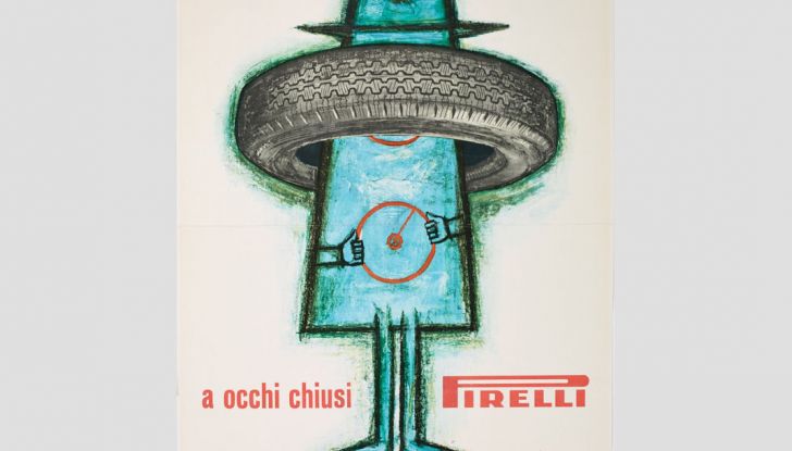 Riccardo Manzi pubblicita Cinturato Pirelli 1961