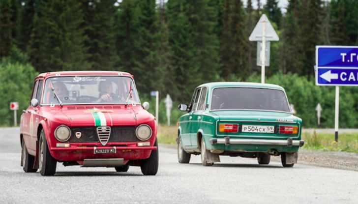 Nuova Alfa Giulia festeggia le Alfa storiche della Pechino-Parigi - Foto 6 di 6
