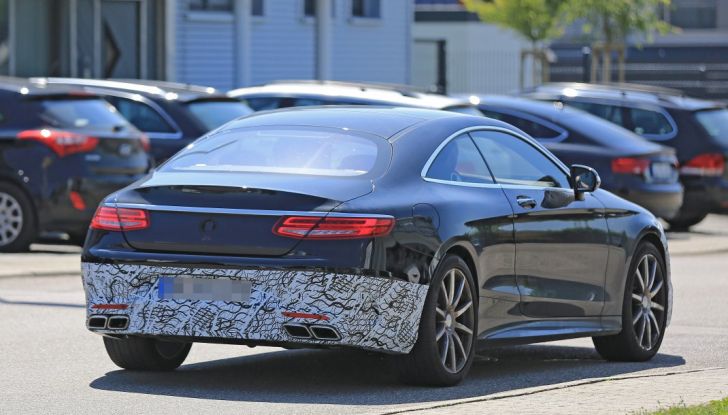 Nuova Mercedes AMG S63 Coupe 2018, le prime foto spia - Foto 10 di 10
