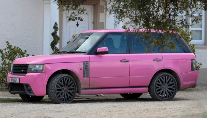 Katie Price Range rover