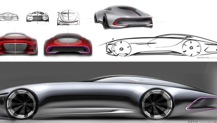 Vision Mercedes-Maybach 6: una concept elettrica da 750 CV - Foto 15 di 21