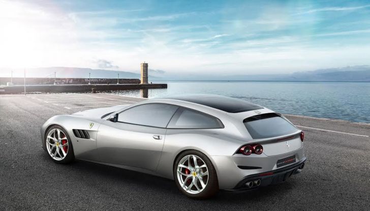 Empty parking area with sea landscape