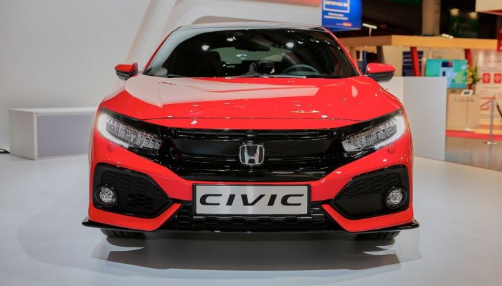 Nuova Honda Civic 2107, frontale.