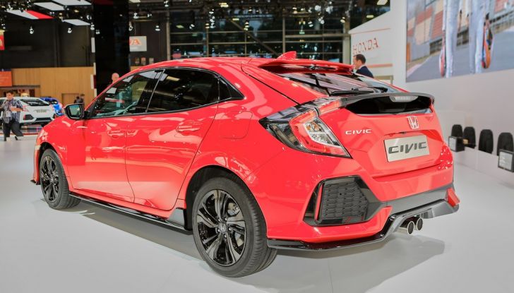 Nuova Honda Civic, 3/4 laterale posteriore.