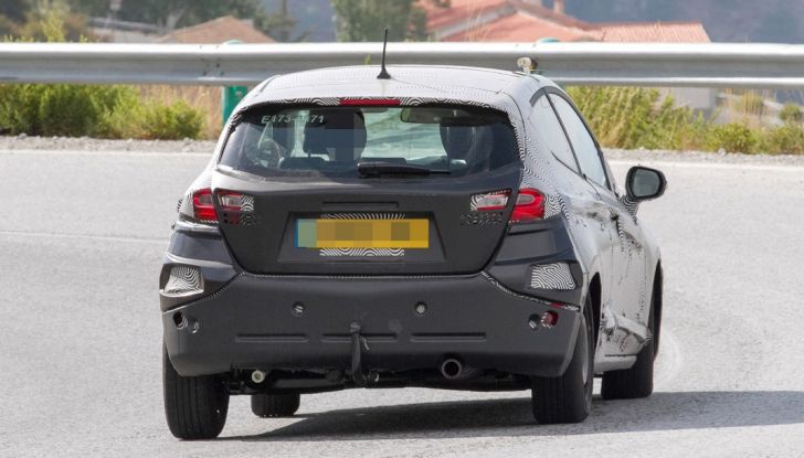 Nuova Ford Fiesta,versione 3 porte, foto spia della versione 3 porte, posteriore