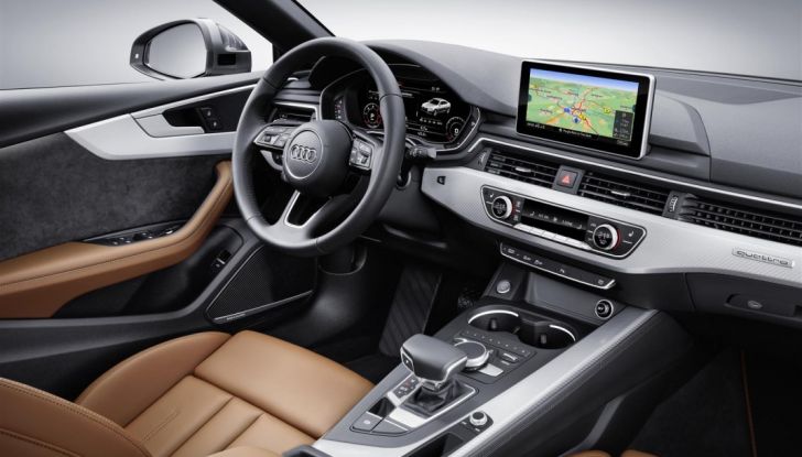 Nuove Audi A5 e S5 Sportback 2017 postazione di guida