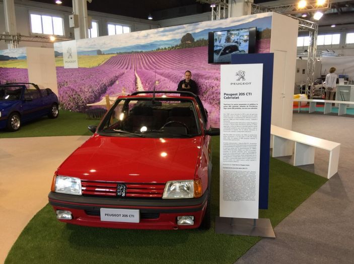 Peugeot al Salone Auto e Moto d’Epoca: i trent’anni della 205