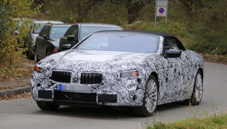 bmw serie 8 cabrio prime foto spia dei test su strada 1