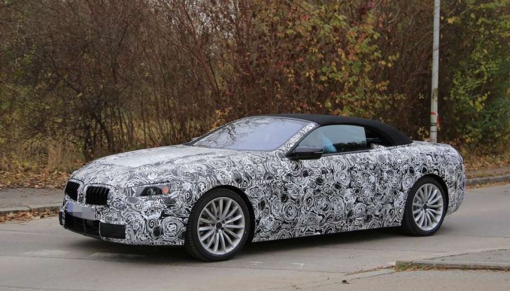 bmw serie 8 cabrio prime foto spia dei test su strada 3