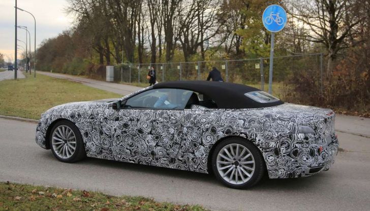 bmw serie 8 cabrio prime foto spia dei test su strada 6