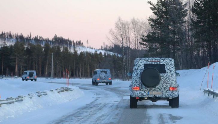 Mercedes Classe G di nuova generazione, foto spia sulla neve - Foto 2 di 11